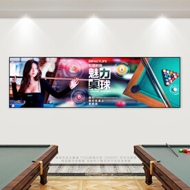 台球展板