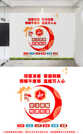 调解室文化墙设计