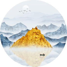 轻奢装饰画 新中式山水画