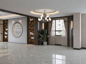 新中式客餐厅背景墙