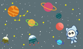 卡通星空儿童房