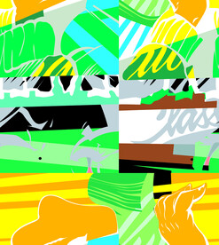 黄色色块   涂鸦