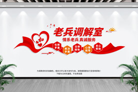 老兵调解室文化墙