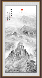 竖幅国画