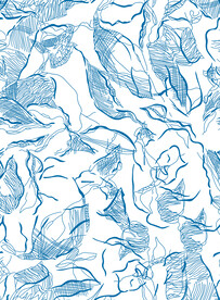 数码印花乱花叶子