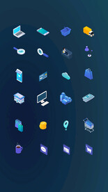 电商2.5D图标立体图标