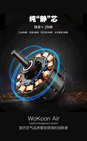 新风空气净化器静音电机光效设计