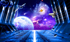 酒吧KTV星空背景