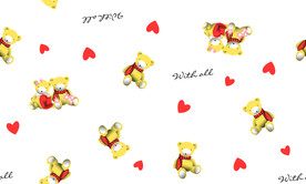 数码卡通爱心熊