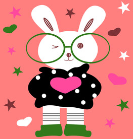 数码卡通定位裁片兔子