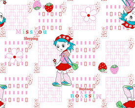 数码小女孩草莓