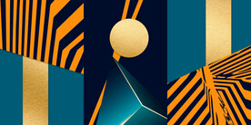 轻奢装饰画 几何抽象图