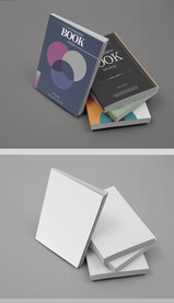 精装图书宣传册画册封面样机