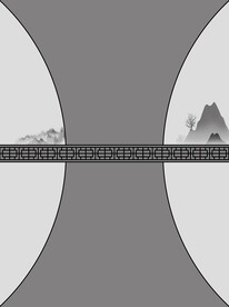 高清分层透明底推拉门打印图