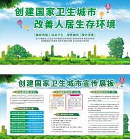 创建国家卫生城市宣传栏