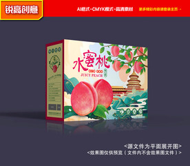 水蜜桃包装 水蜜桃礼盒