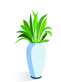 绿植盆景矢量图