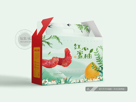 柚子包装 平面图