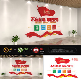 不忘初心牢记使命文化墙