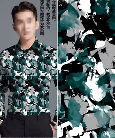 数码印花 男装潮牌几何尼彩大牌