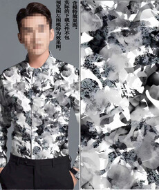 数码印花 男装潮牌几何尼彩大牌