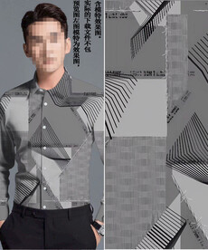 数码印花 男装潮牌几何大牌
