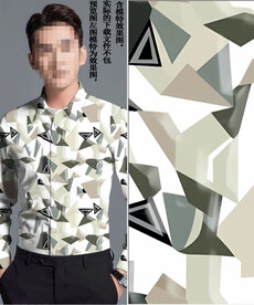 数码印花 男装潮牌几何大牌