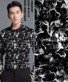 数码印花 男装潮牌泥彩大牌