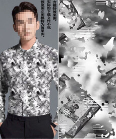 数码印花 男装潮牌几何字母大牌