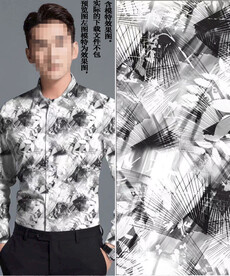 数码印花 男装潮牌几何泥彩大牌