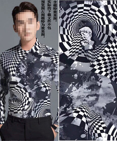 数码印花 男装潮牌几何字母大牌