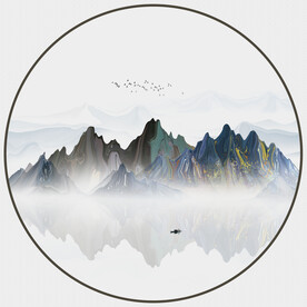 抽象山水画