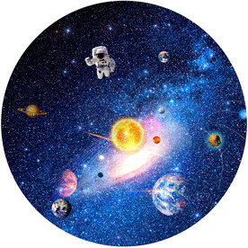 圆形星空