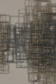 3D抽象金属线条玄关装饰画