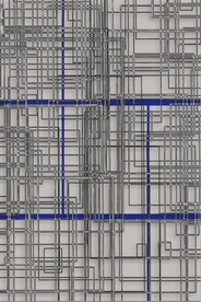 3D抽象金属线条玄关装饰画