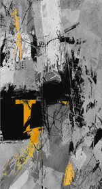 抽象水墨油画玄关装饰画 