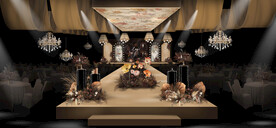 咖色热带风婚礼