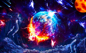 宇宙科技宇航员背景