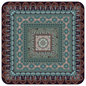 敦煌莫高窟壁画叶形瓣莲花纹藻井