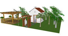 公园景观绿化模型