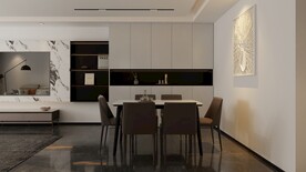 现代简约电视柜餐厅效果