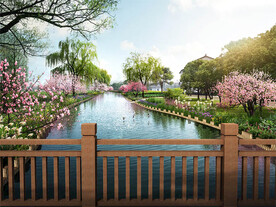 乡村河道效果图