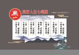 七笔账文化墙