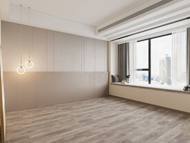 现代极简 轻奢卧室 空场景