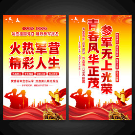 参军入伍宣传标语海报