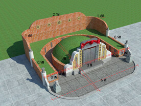 墓地坟墓设计案例效果图