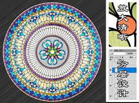 欧式穹顶彩色玻璃