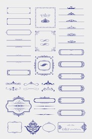 矢量CDR欧式花纹边框