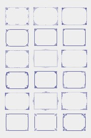 CDR欧式花纹边框花边