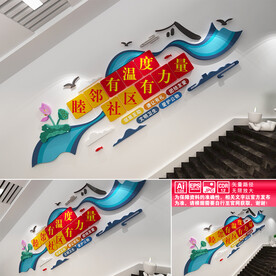 文明社区文化墙